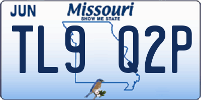 MO license plate TL9Q2P