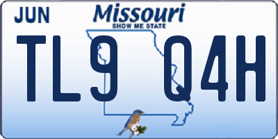 MO license plate TL9Q4H