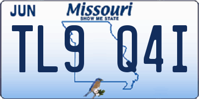 MO license plate TL9Q4I
