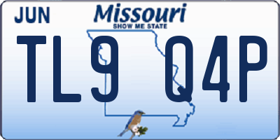 MO license plate TL9Q4P