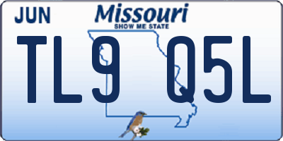 MO license plate TL9Q5L