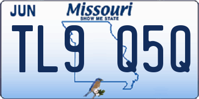 MO license plate TL9Q5Q