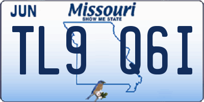 MO license plate TL9Q6I