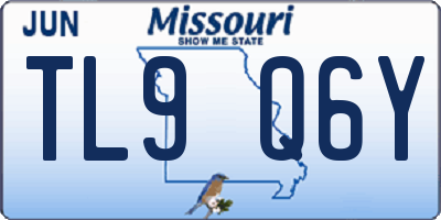 MO license plate TL9Q6Y