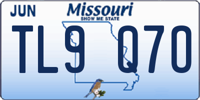 MO license plate TL9Q7O
