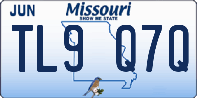 MO license plate TL9Q7Q