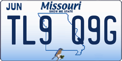 MO license plate TL9Q9G