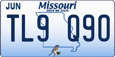 MO license plate TL9Q9O
