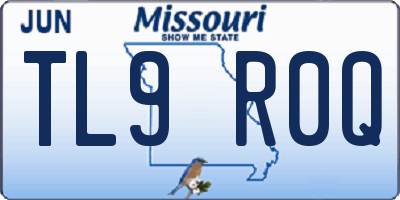 MO license plate TL9R0Q