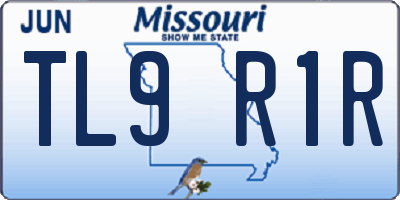 MO license plate TL9R1R