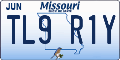 MO license plate TL9R1Y