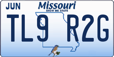 MO license plate TL9R2G