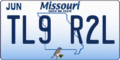 MO license plate TL9R2L