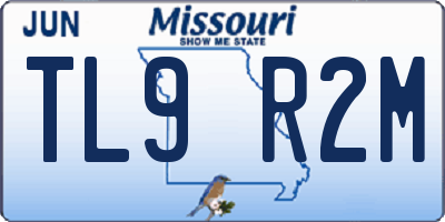 MO license plate TL9R2M