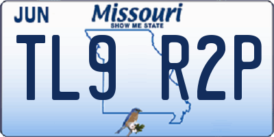 MO license plate TL9R2P