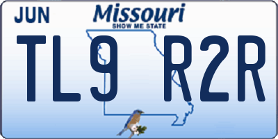 MO license plate TL9R2R