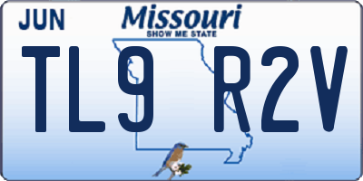 MO license plate TL9R2V