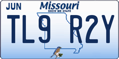 MO license plate TL9R2Y