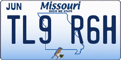 MO license plate TL9R6H