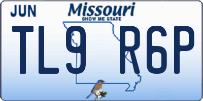 MO license plate TL9R6P