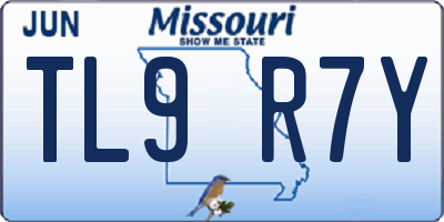 MO license plate TL9R7Y