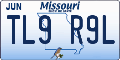 MO license plate TL9R9L