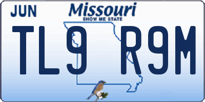 MO license plate TL9R9M