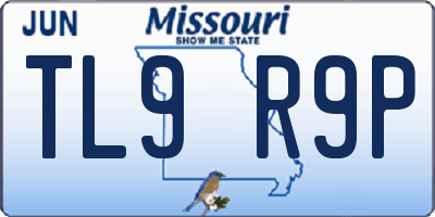 MO license plate TL9R9P