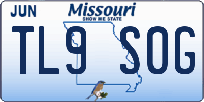MO license plate TL9S0G