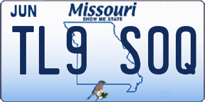 MO license plate TL9S0Q