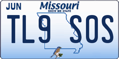 MO license plate TL9S0S