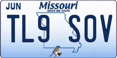 MO license plate TL9S0V