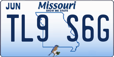 MO license plate TL9S6G