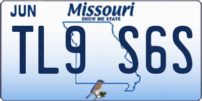 MO license plate TL9S6S