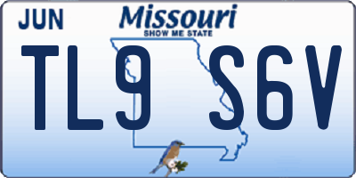 MO license plate TL9S6V