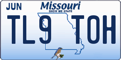 MO license plate TL9T0H