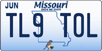 MO license plate TL9T0L