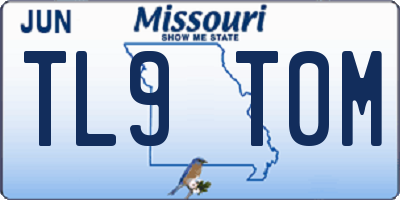 MO license plate TL9T0M