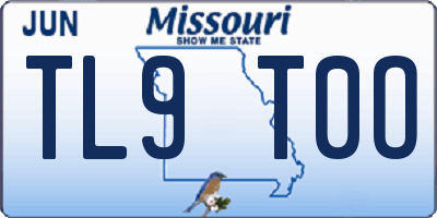 MO license plate TL9T0O