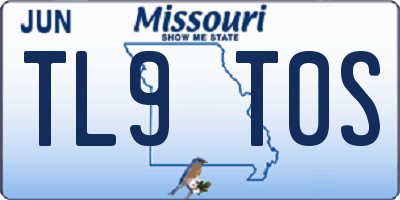 MO license plate TL9T0S