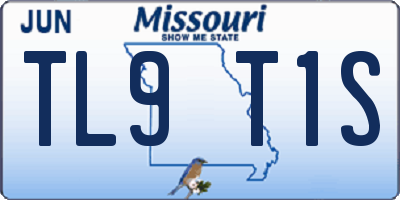 MO license plate TL9T1S