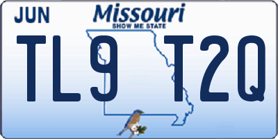 MO license plate TL9T2Q