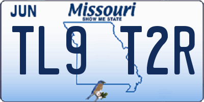 MO license plate TL9T2R
