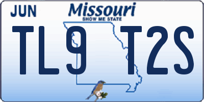 MO license plate TL9T2S