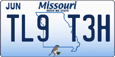 MO license plate TL9T3H