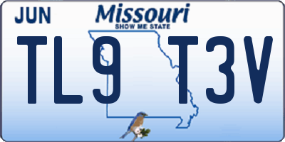 MO license plate TL9T3V