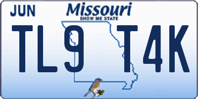 MO license plate TL9T4K