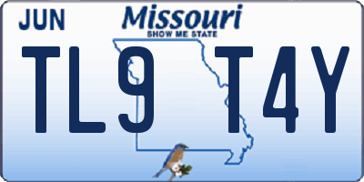 MO license plate TL9T4Y