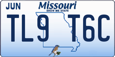 MO license plate TL9T6C