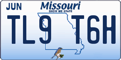 MO license plate TL9T6H